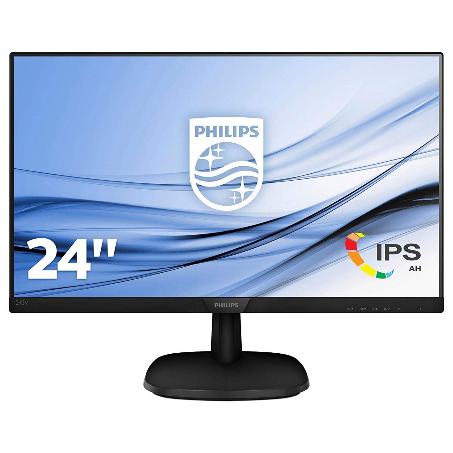 Philips 243V7QDAB/00 Monitor 23,8" FHD 1920x1080 VGA DVI HDMI 60Hz 5ms schwarz