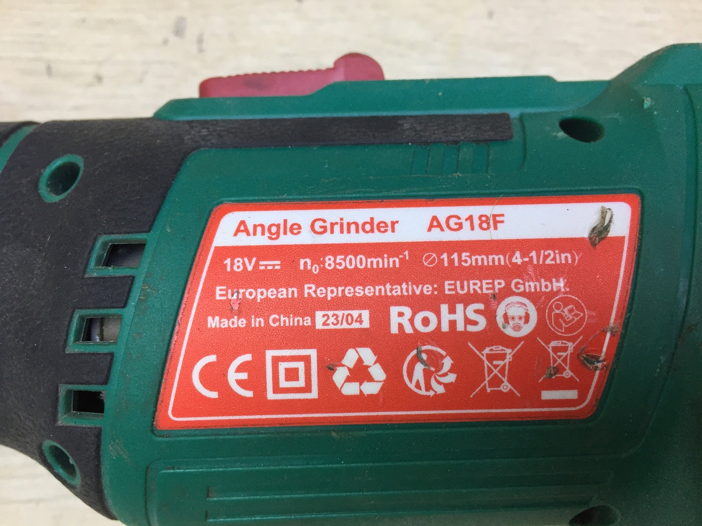 HYCHIKA AG18F Akku-Winkelschleifer, 18V, I31675