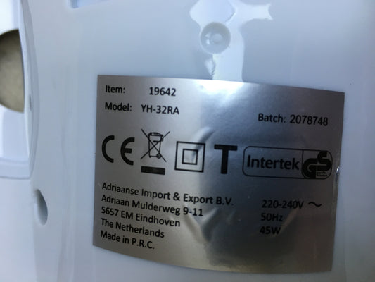 LIFETIME AIR YH-32RA Turmventilator mit Fernbedienung, weiß, I28745