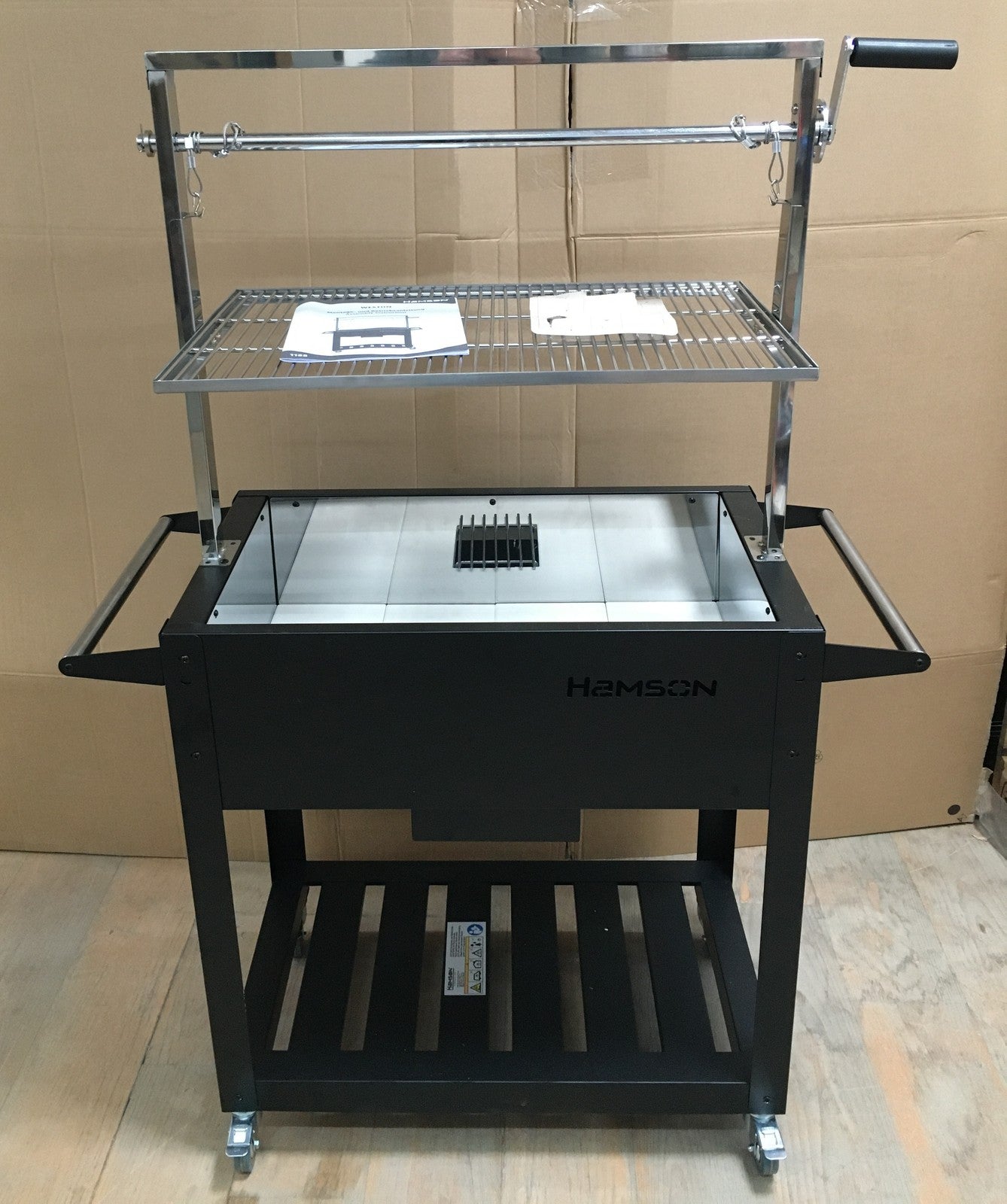 Hamson Weston (1188) Holzkohlegrill Grillwagen BBQ Standgrill Gartengrill I33703