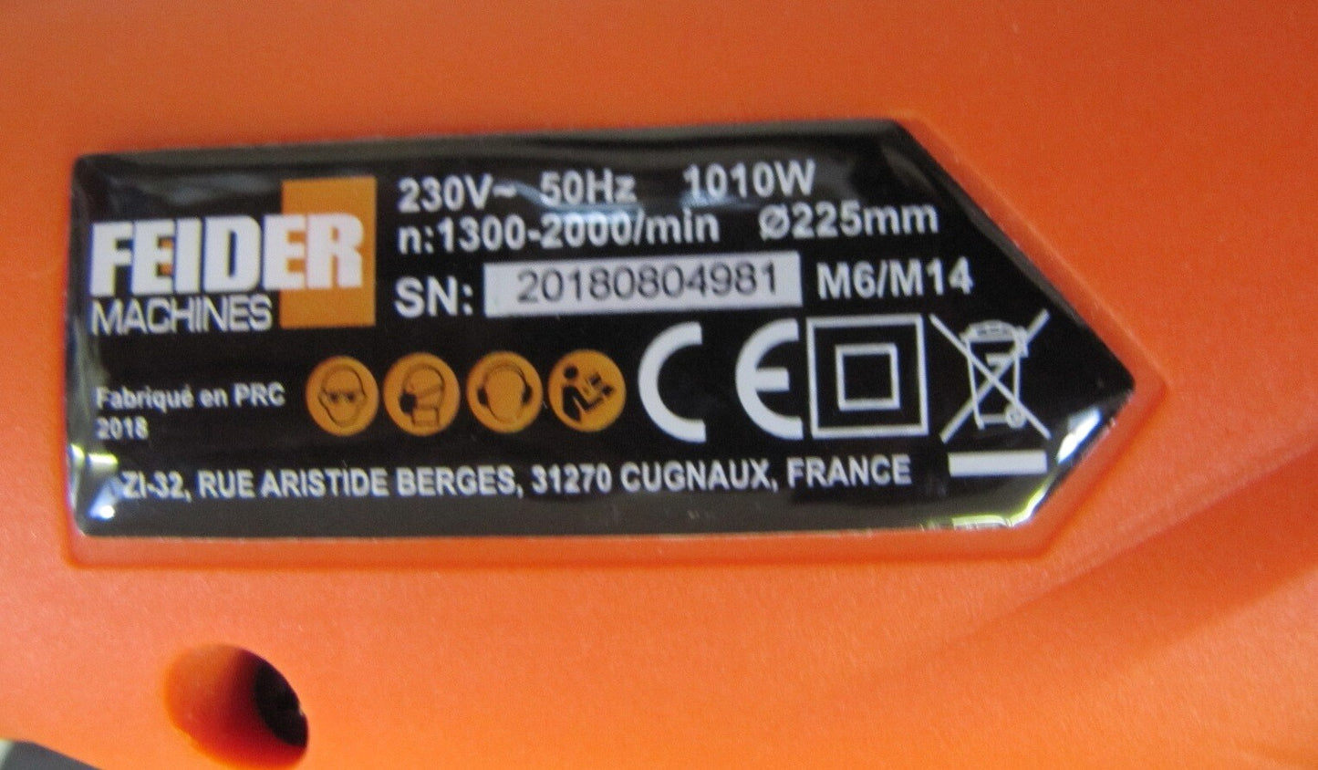 Feider Langhalsschleifer Modell Pro Bürstenloser Motor 1010W FPG DEFEKT