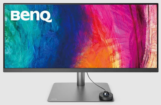 BenQ PD3420Q graphics monitor 34" ultrawide 3440x1440 HDR 21:9 USB-C IPS panel 