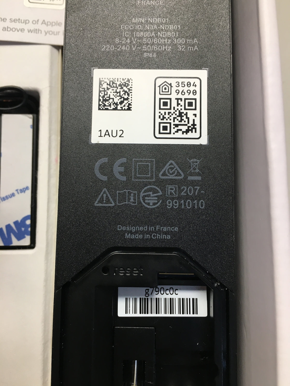 Netatmo Smarte Video Türklingel mit Kamera, WLAN, 2-Wege-Audio, I15437