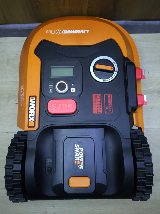 WORX Landroid M500 PLUS WR165E Robotic Lawnmower for up to 500 sqm with Wi-Fi, Bluetooth, I33550 