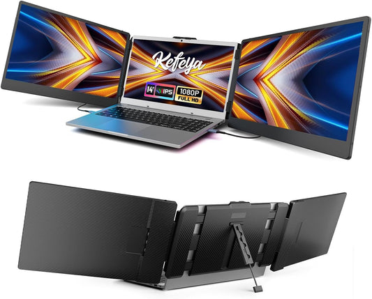 Kefeya S2 Portable Monitor Erweiterung für Laptop 14" HD Ready HDR HDMI USB-C