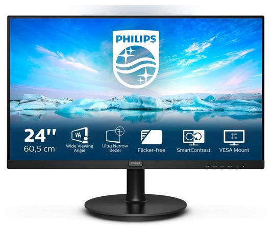 Philips V-line 241V8L/00 Monitor 23.8" FHD 1920x1080 HDMI VGA FreeSync 75Hz 4ms