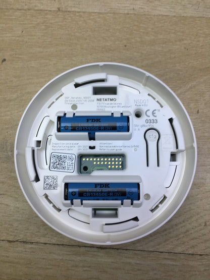 Netatmo Smart Smoke Detector NSD01, automatic tests, smoke alarm, I31500