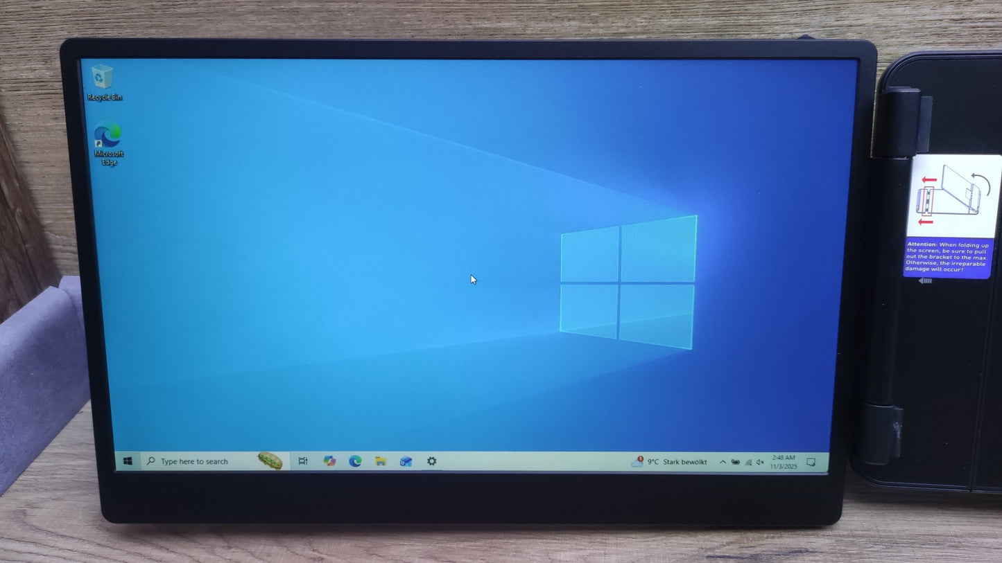 Kwumsy S2 Triple Monitor Erweiterung für Laptop 14" FHD 1920x1080 USB-C HDMI