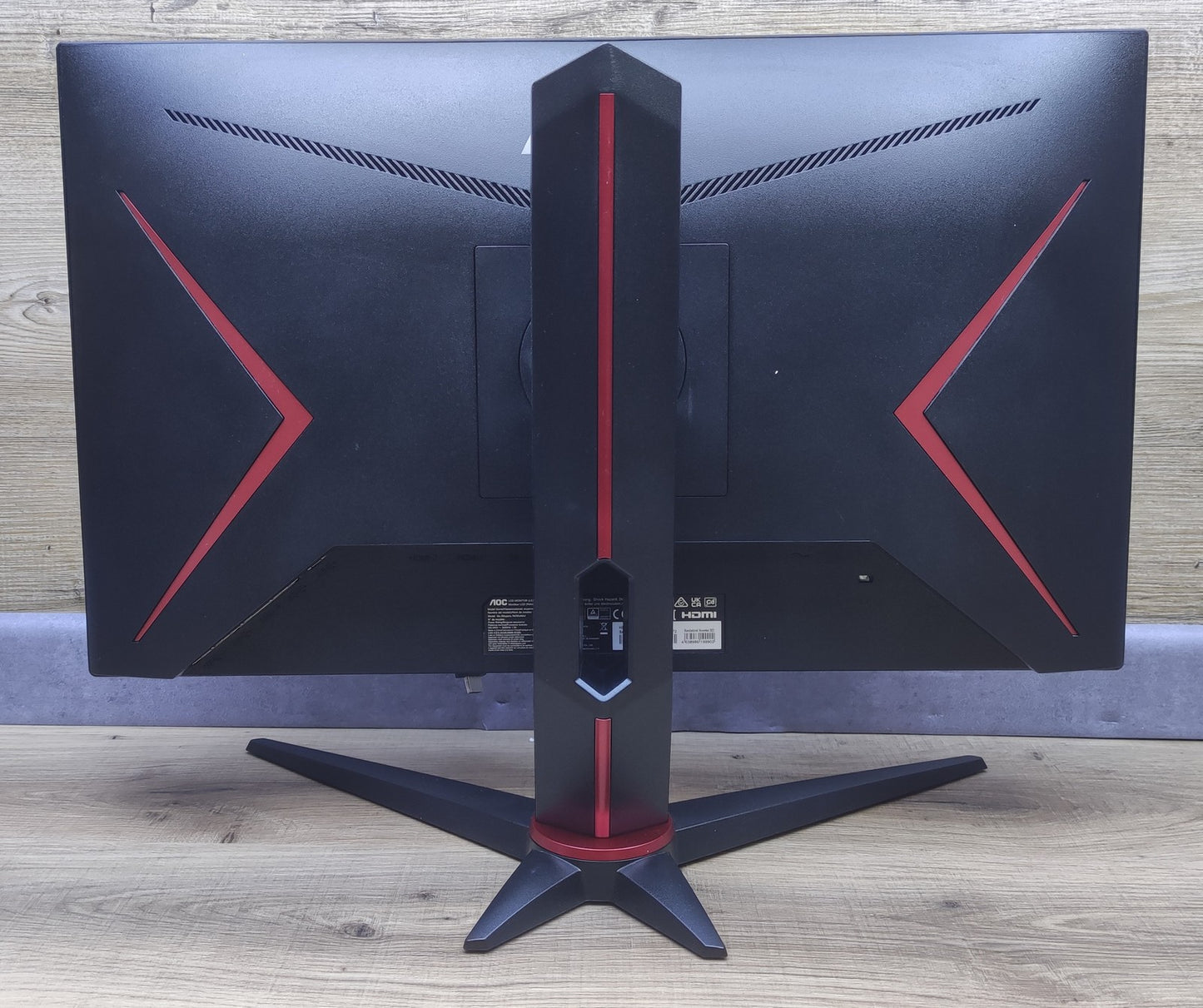 AOC 24G2SU/BK Gaming Monitor 23.8" FHD 1920x1080 DP HDMI USB-Hub FreeSync 165Hz