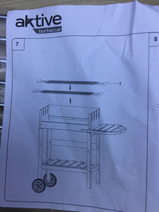 AKTIVE 52975 Holzkohlegrill mit doppeltem Grill, I19566