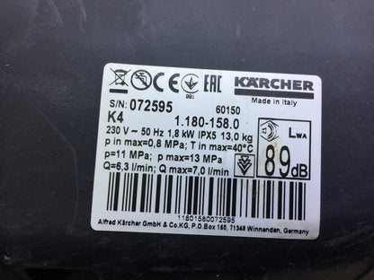 Kärcher Hochdruckreiniger K 4 Home 1.180-158.0, I32166