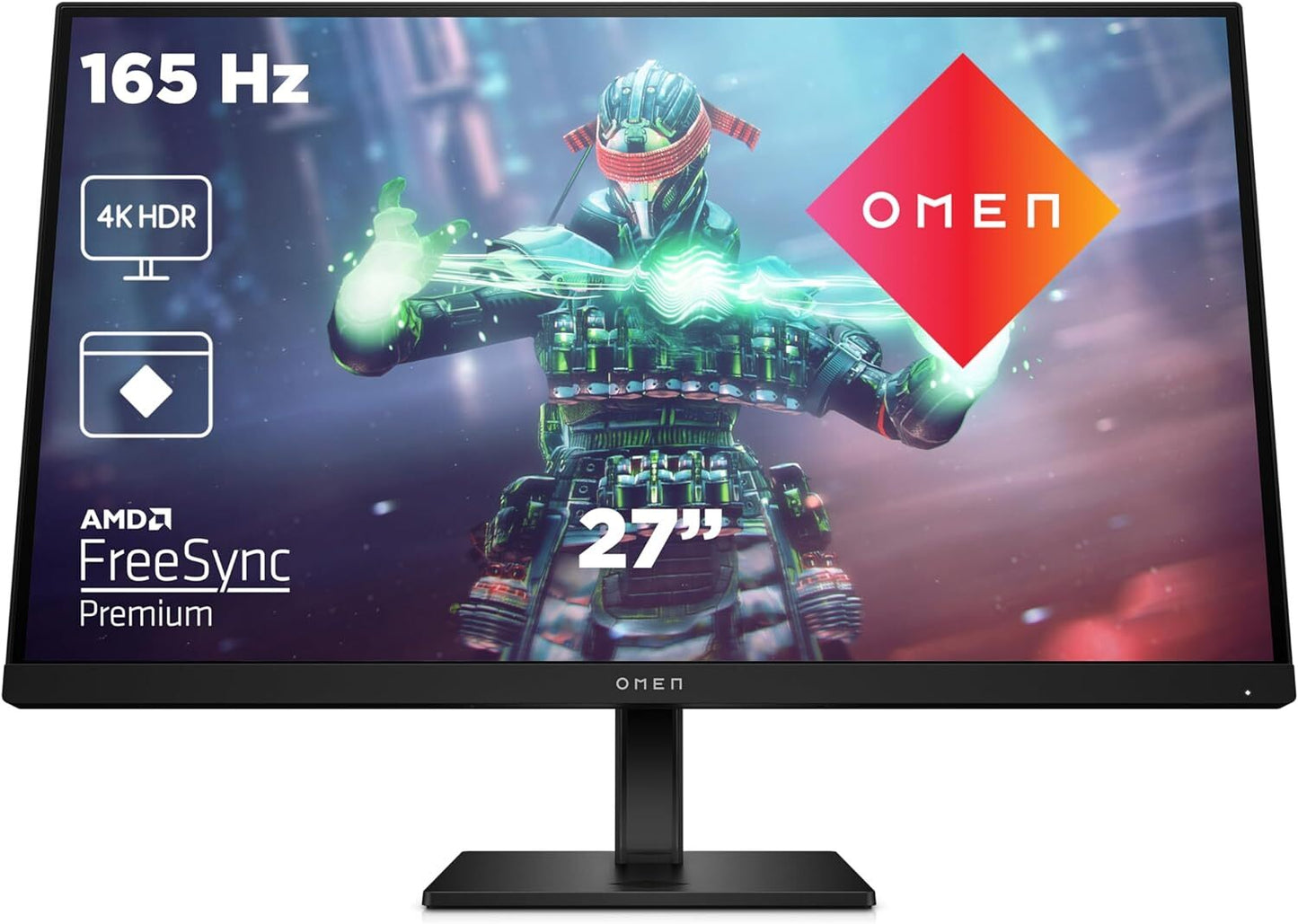 HP Omen 27k 4K Monitor 27" UHD 3840x2160 IPS HDR AMD FreeSync 144Hz 1ms (GtG)