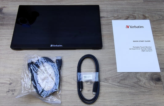 Verbatim PMT-14 Portable Touch Monitor 14" FHD 1920x1080 IPS HDMI USB-C 60Hz