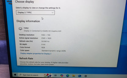 Yodoit PTM16 Tragbarer 2.5K Monitor 16" QHD 2560x1600 IPS Mini-HDMI USB-C 120Hz