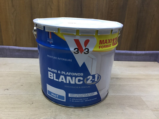 V33 Wand- und Deckenfarbe 12L weiß matt, I33732