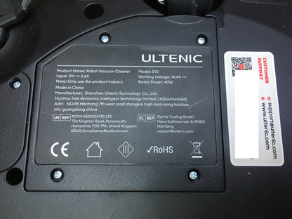 Ultenic D10 robot vacuum cleaner with mop function, I31203