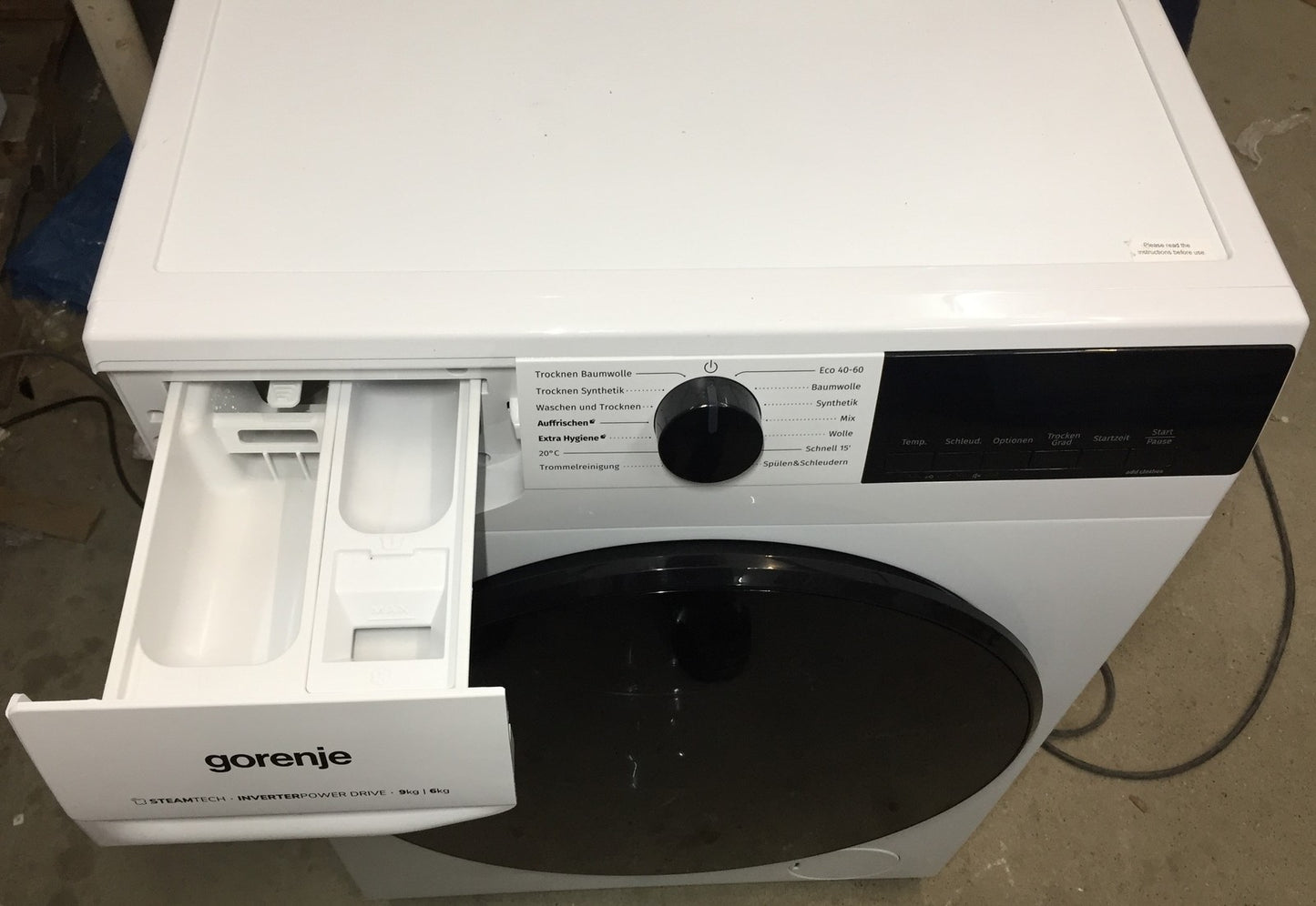 Gorenje G400 WD2A964ADPS/DE Waschtrockner Freistehend 9 kg 1400 U/min. SteamTech