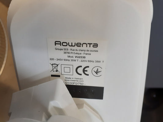 Rowenta Essential VU2330 table fan with 3 speed settings, I13782