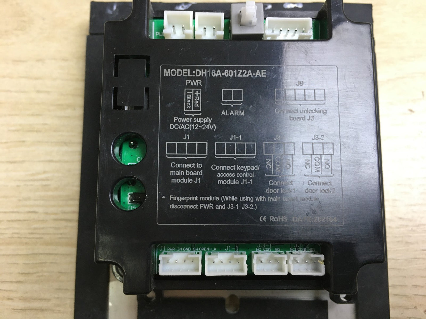 Anthell Electronics Fingerabdruck-Zugangskontroller DH16A-601Z2-AE I34282