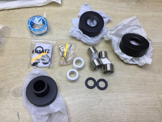 JOHO shower system with thermostat, black, I32311