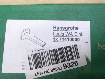 hansgrohe Logis bath spout 71410000, spout 195mm, wall mounting, I33048 
