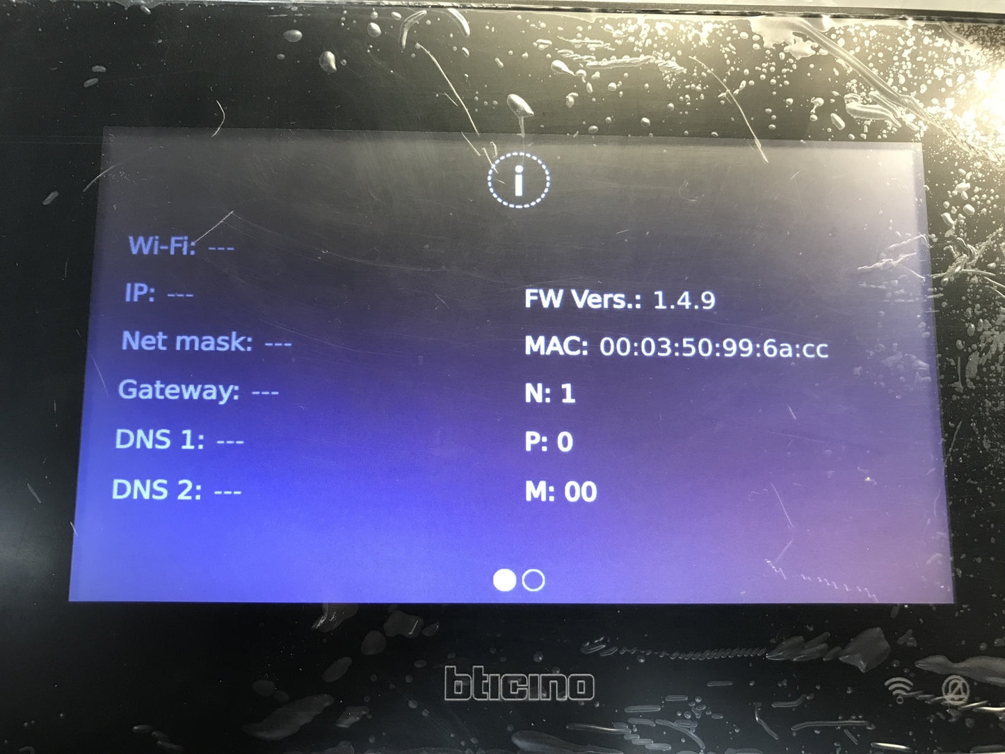 Bticino 318015 Easykit Video-Gegensprechanlage, Touchscreen 7 Zoll, I32212