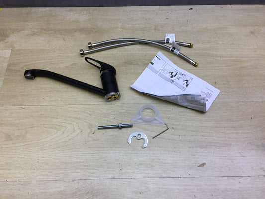 EISL Spültischarmatur SPEED, Wasserhahn Küche Chrom/Schwarz, I26252