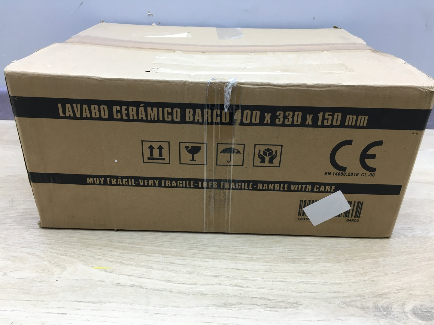 Starbath Plus Keramik-Waschtisch Oval Weiß, Maße 41 x 33 x 15 cm, I17516