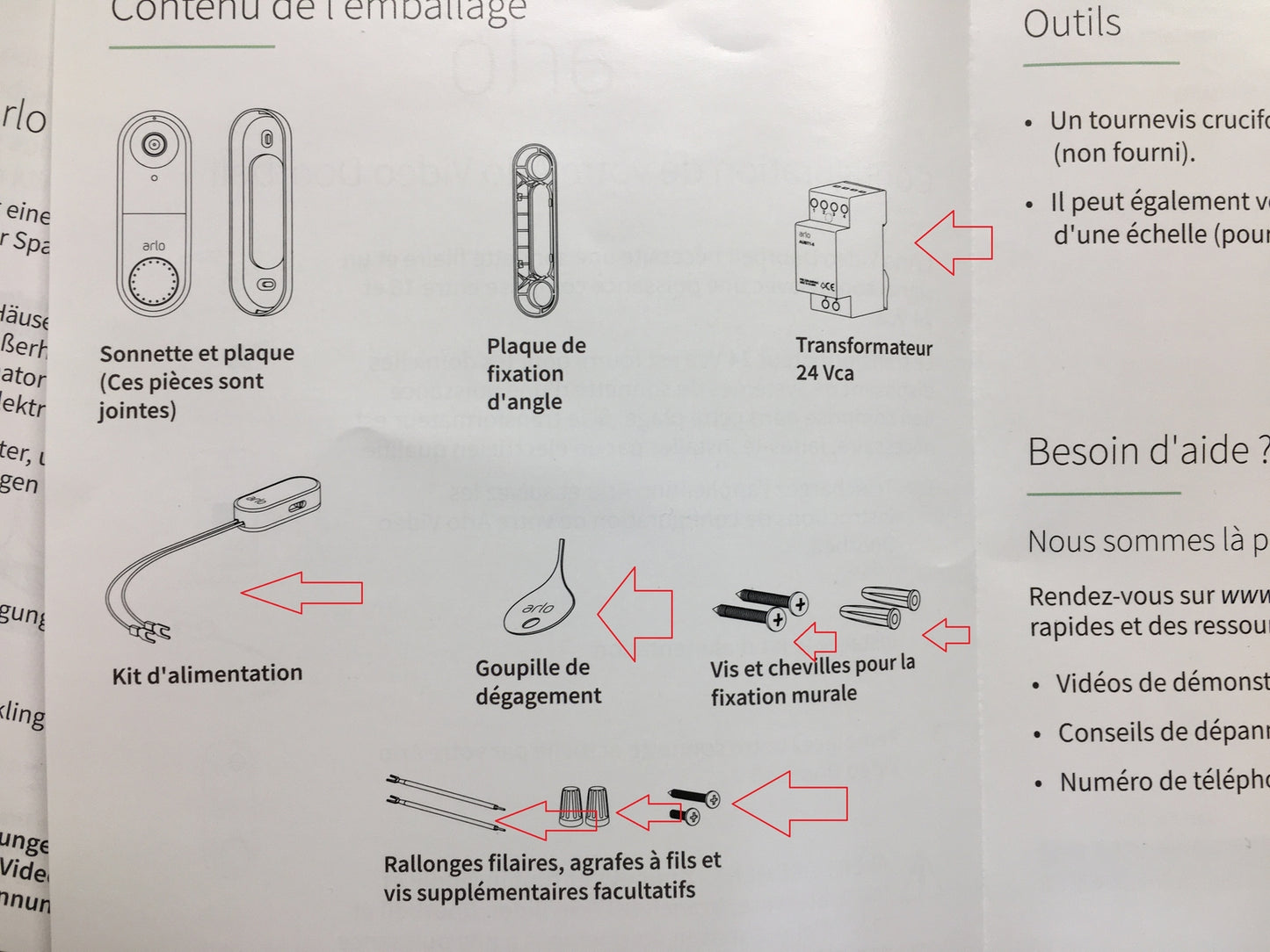 Arlo Video Türklingel AVD1001, 1080p, 25% größeres Sichtfeld, I06526