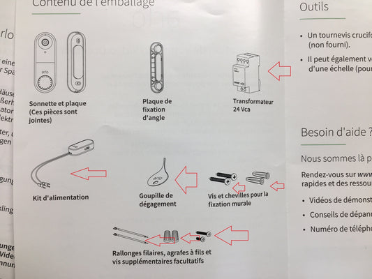 Arlo Video Türklingel AVD1001, 1080p, 25% größeres Sichtfeld, I06526