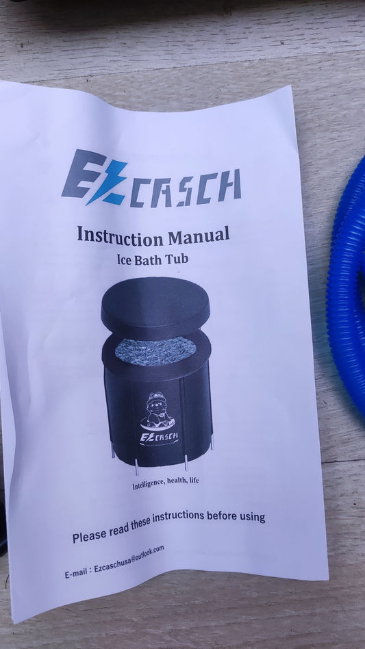 Ezcasch Outdoor Eisbaden Aufblasbare Badewanne (∅75x75cm) Faltbar, I30384