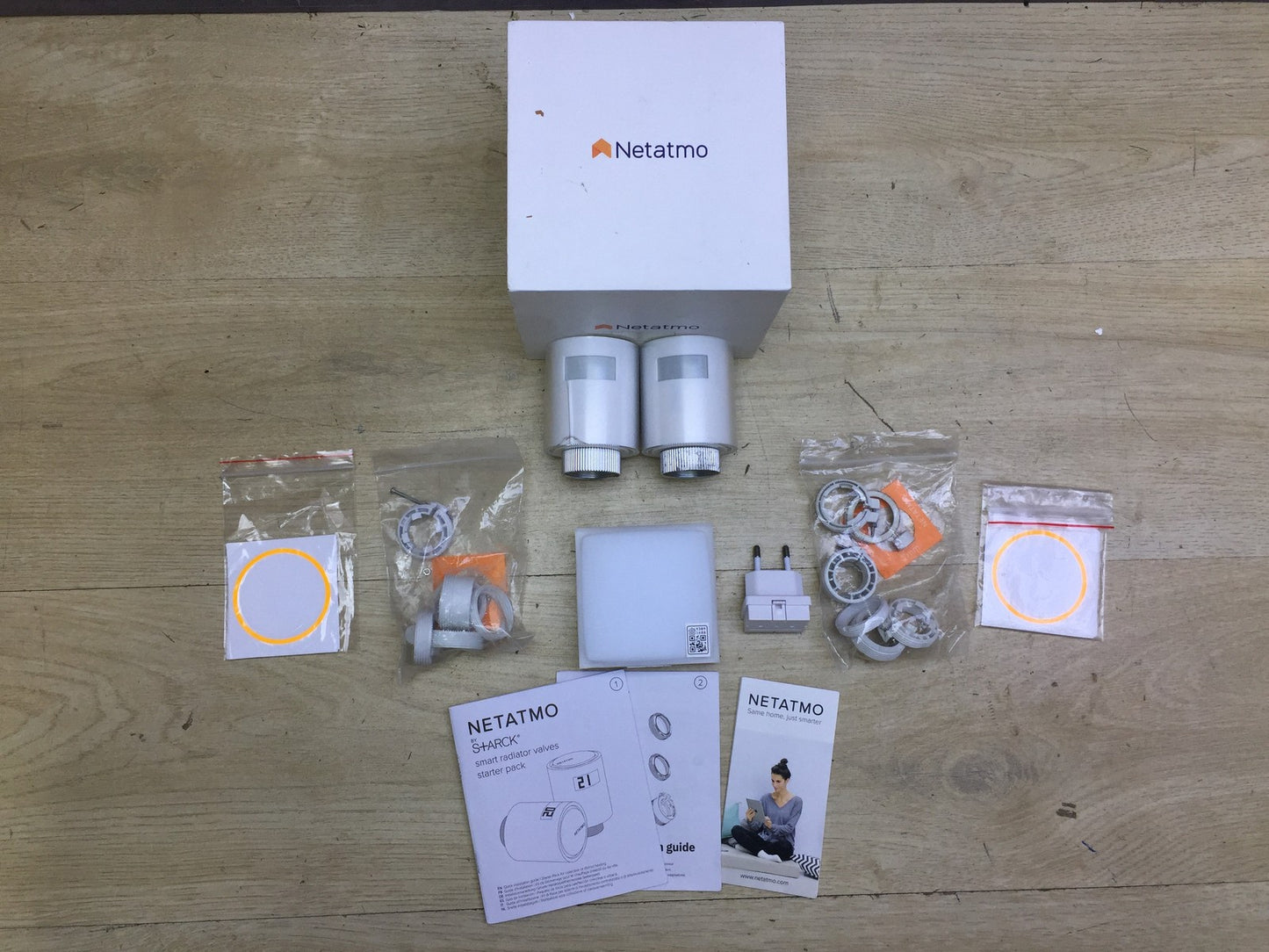 Netatmo Smart Thermostatic Valves, Wi-Fi, Heating Starter Kit, NVP, I32927