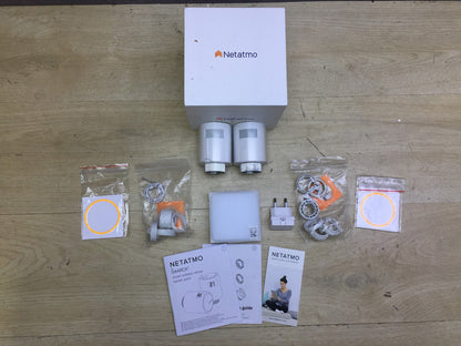 Netatmo Smart Thermostatic Valves, Wi-Fi, Heating Starter Kit, NVP, I32927