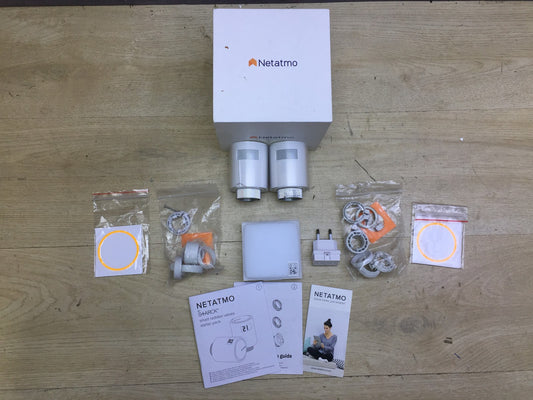 Netatmo Smart Thermostatic Valves, Wi-Fi, Heating Starter Kit, NVP, I32927