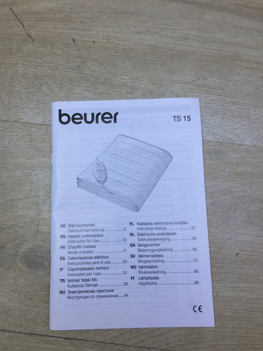 Beurer TS 15 heated underblanket 150 x 80 cm, I31004