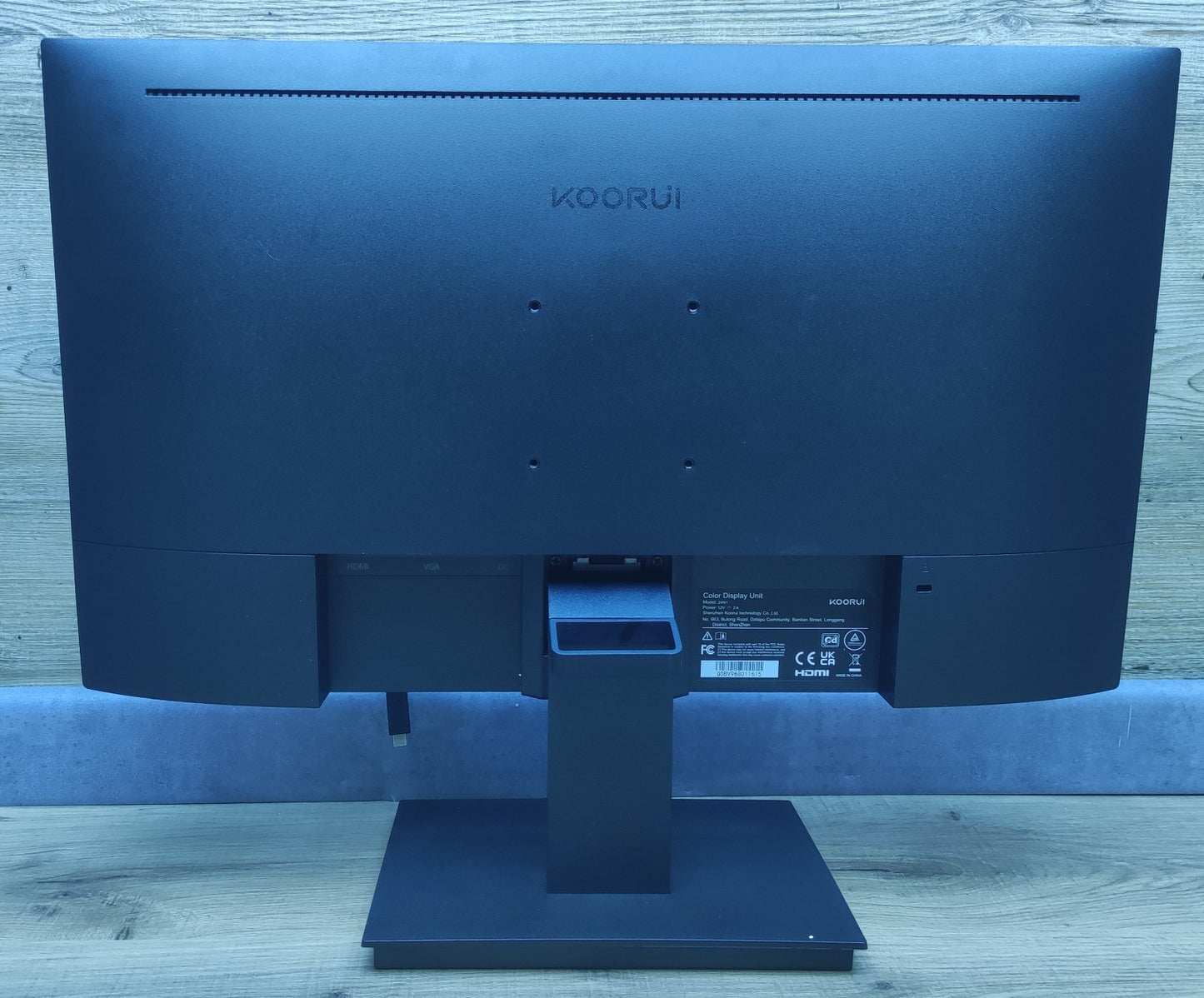 Koorui 24N1 Monitor 24" FHD 1920x1080 IPS HDMI VGA Adaptive Sync 75Hz 5ms