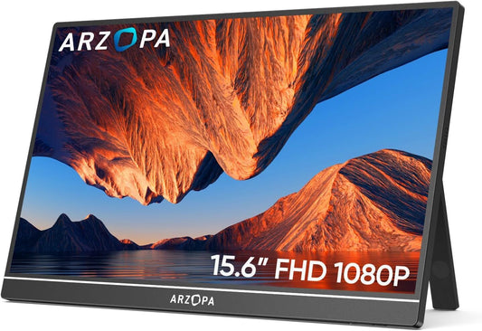 Arzopa A1 Travel Portable Monitor 15.6" FHD 1920x1080 IPS USB Type-C mini-HDMI