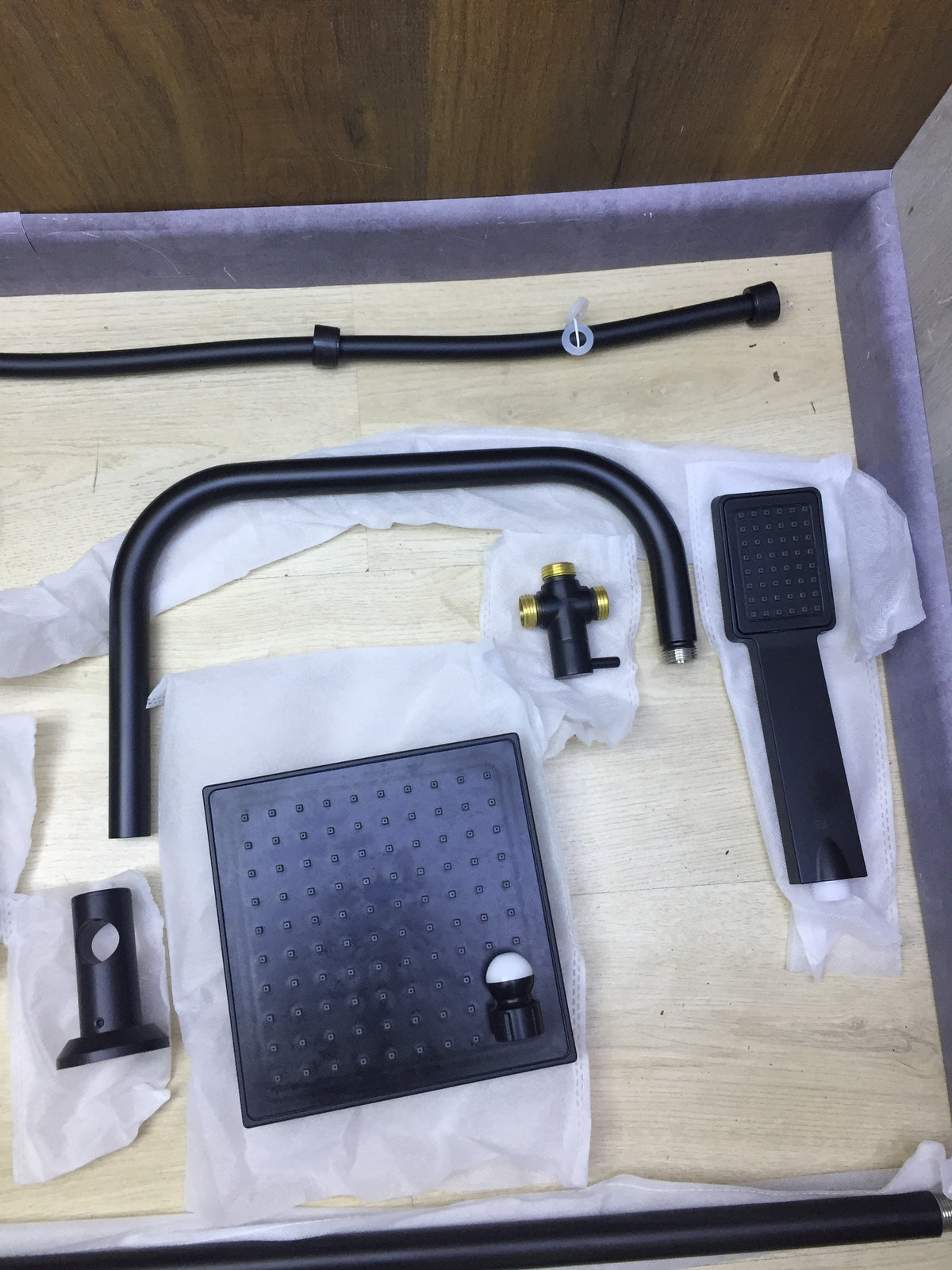 EISL DX12004BL-A Duschset mit Umschalter, schwarz, I30862