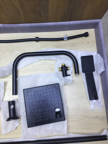 EISL DX12004BL-A Duschset mit Umschalter, schwarz, I30862