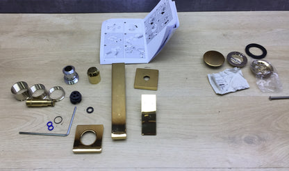 Hansgrohe Wasserhahn Metropol, Unterputz, Wandmontage, Gold Optic, I24415