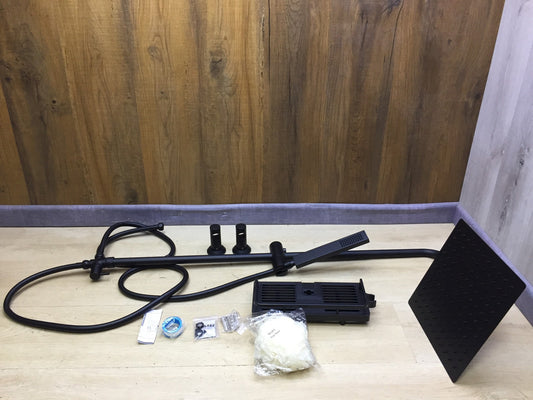 Görbach Regendusche mit Ablage, Edelstahl Schwarz, I34099