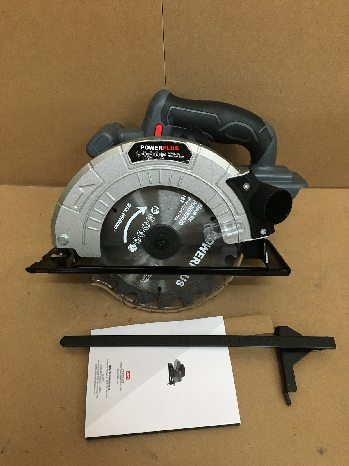 Power Plus POWEB2520 Li-Ionen-Handkreissäge solo, 4000 U/min, 18 V, I12261