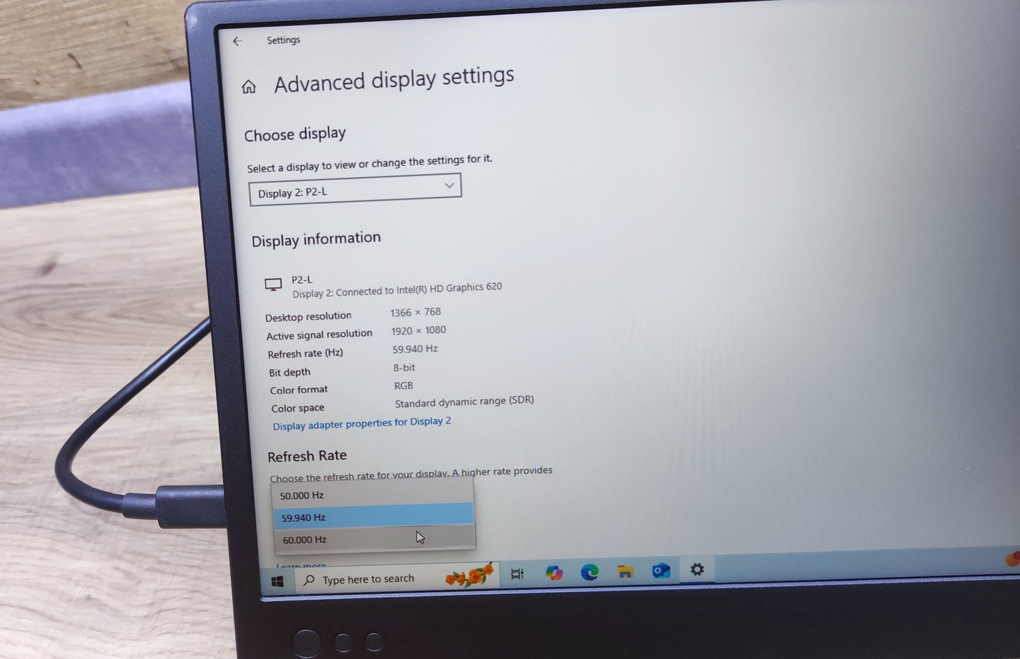 Kefeya P2 Portable Monitor Extension for Laptop 12" FHD 1920x1080 HDMI USB-C