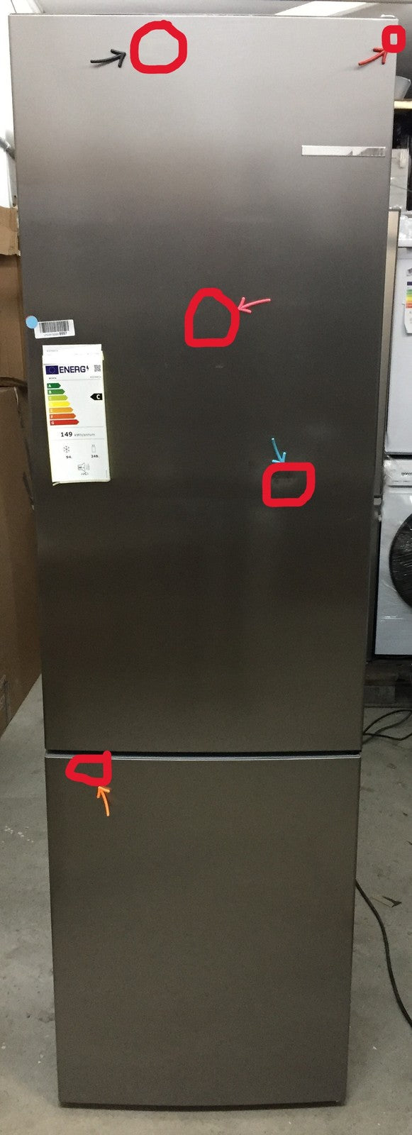 Bosch Serie 6 KGE39AICA Kühlschrank Gefrier-Kombination 343 L VitaFresh LowFrost