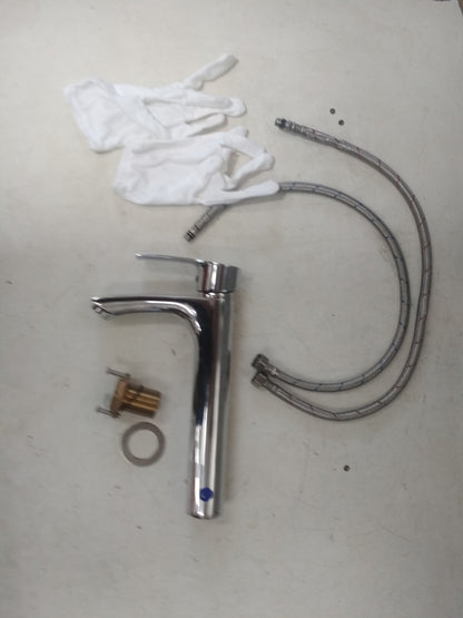 Ubeegol Wasserhahn Bad Hohe Waschtischarmatur, Chrom, Rechnung V09234