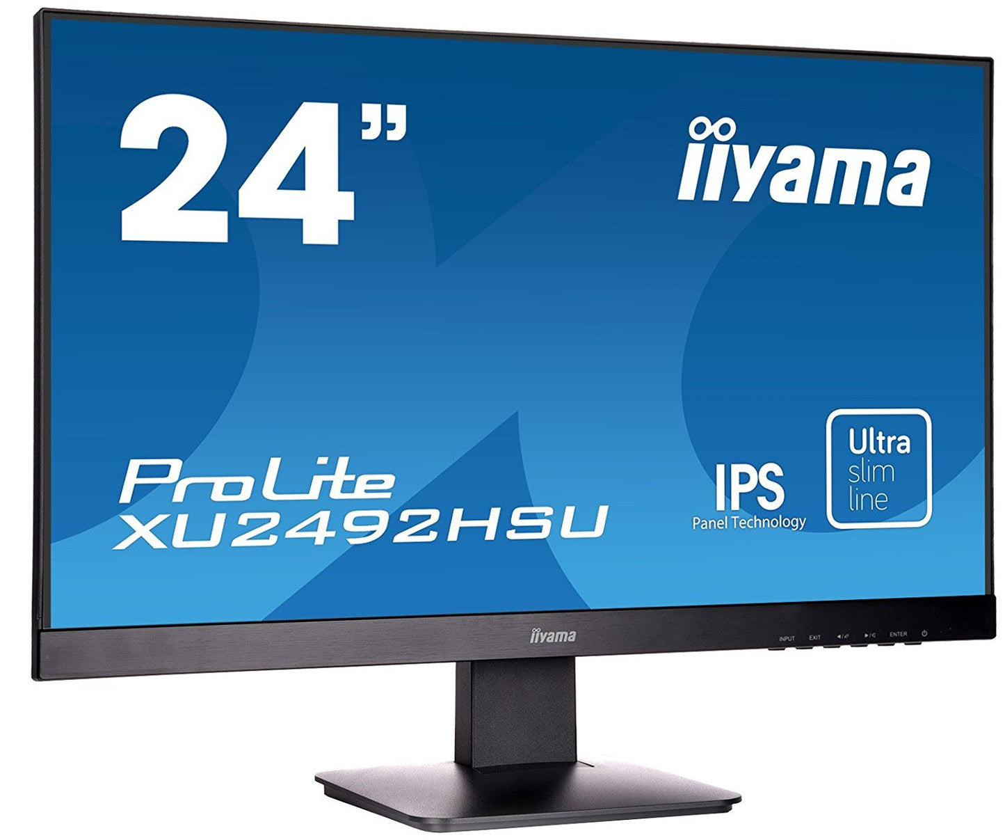 iiyama Prolite XU2492HSU-B1 Monitor 23,8" FHD 1920x1080 IPS VGA HDMI DP 60Hz 5ms