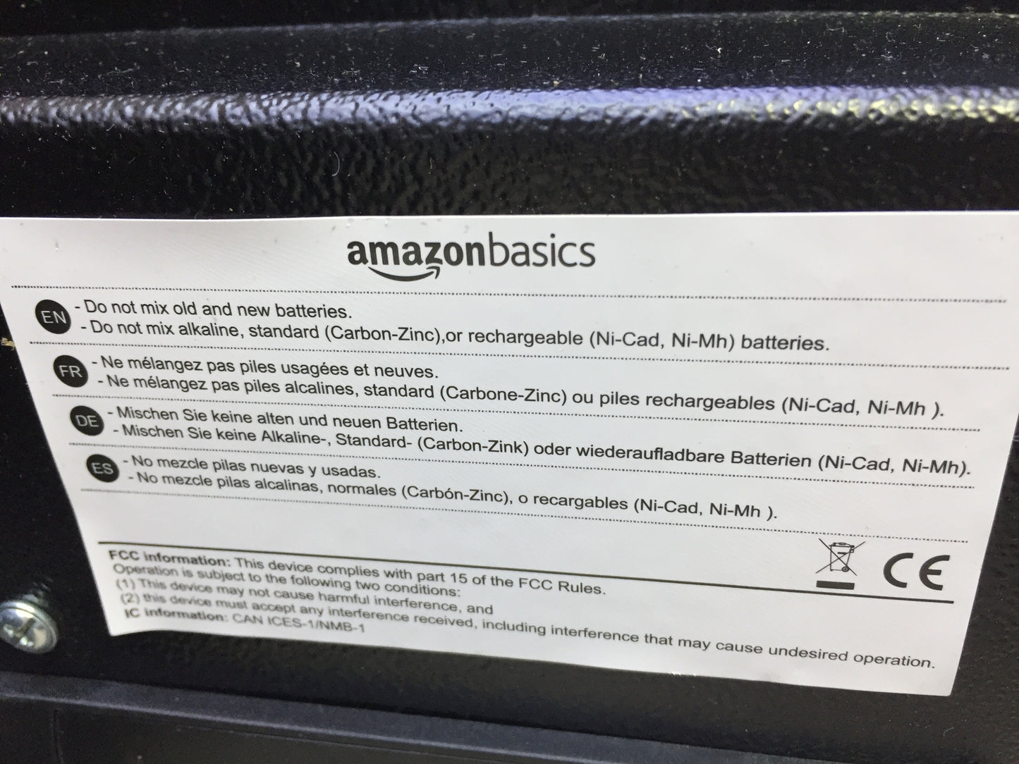 AmazonBasics Tresor 14 l Schwarz, I27033
