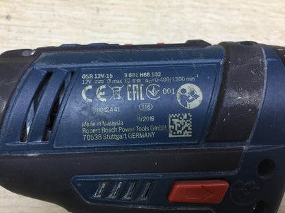 Bosch Professional GSR 12V-15 Akku-Bohrschrauber ohne 2x Akku und Zubehör I34117