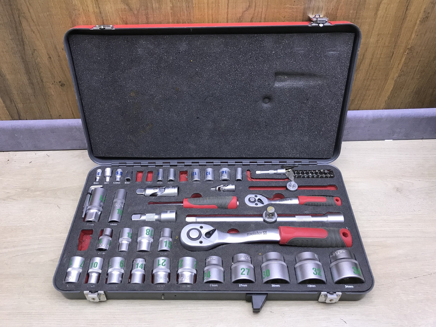 Meister WU 8492300 Steckschlüssel-Satz 58-teilig, I27450