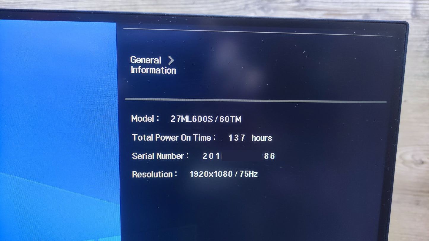 LG 27ML600S-W Monitor 27" FHD 1920x1080 IPS VGA HDMI Radeon FreeSync 5ms Audio